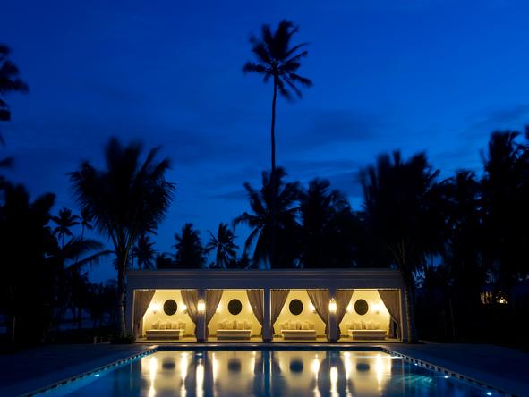 Baraza Resort and Spa - pool at night